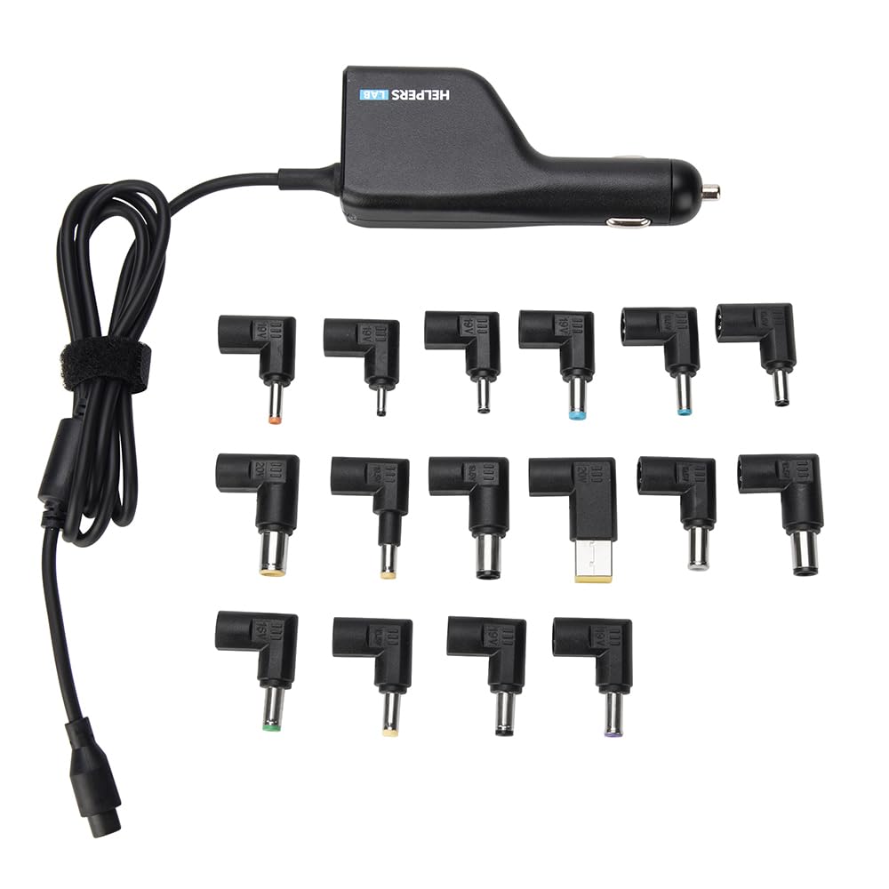 108W mit USB QC3.0 Mini Universal Netzteil DC KFZ Ladegerät Stromversorgung 12V - 24V mit 16 Stecker