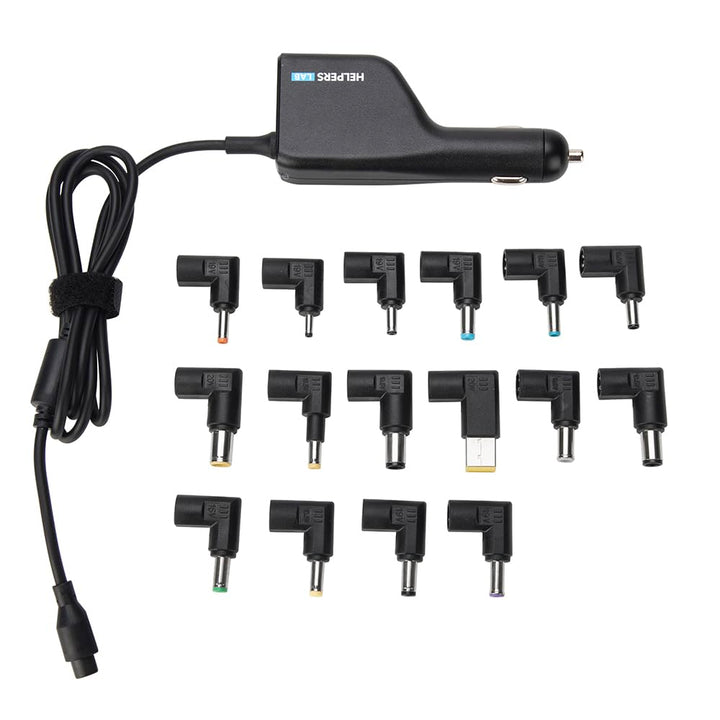 108W mit USB QC3.0 Mini Universal Netzteil DC KFZ Ladegerät Stromversorgung 12V - 24V mit 16 Stecker