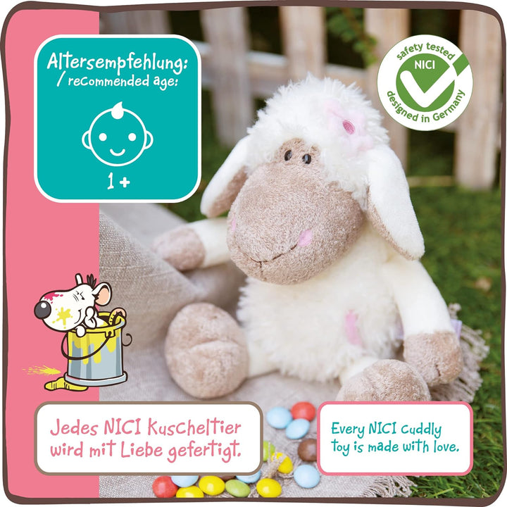 NICI Kuscheltier Schaf Jolly Rosa stehend 25 cm I Plüschtier für Mädchen, Jungen & Babys I Flauschig