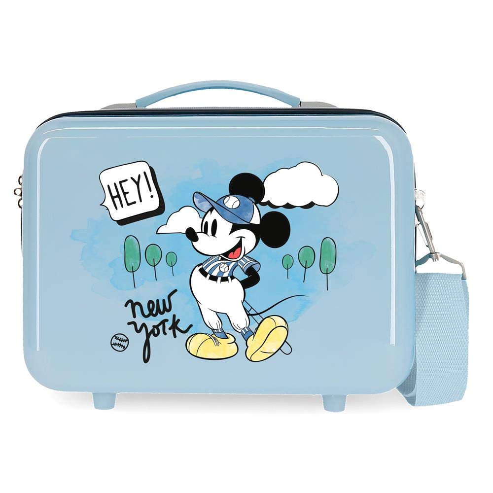 Disney Mickey Let´S Travel Kulturbeutel, anpassbar, Violett, 29 x 21 x 15 cm, starr ABS 9,14 l Blau