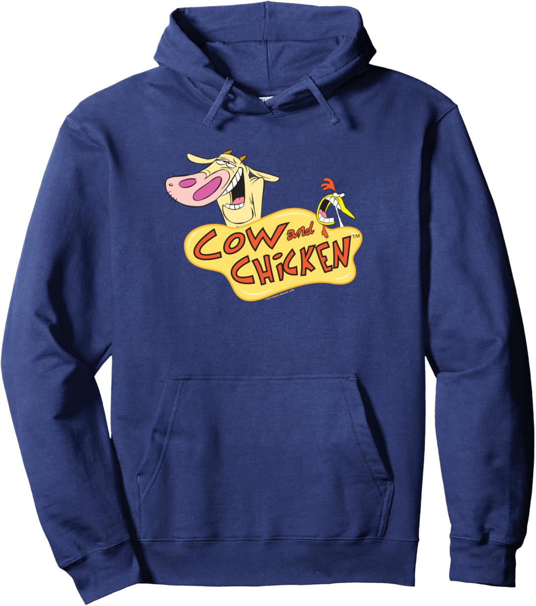 Cow and Chicken Logo Pullover Hoodie