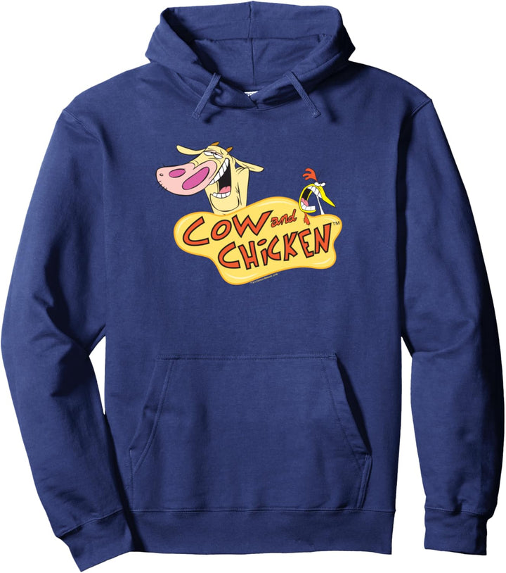 Cow and Chicken Logo Pullover Hoodie