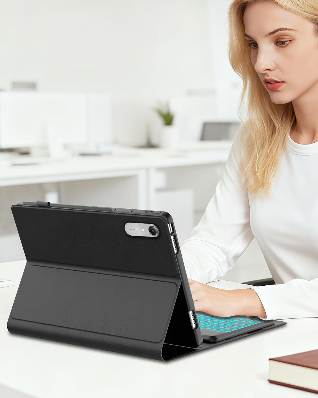 Für Idea Tab Pro Gen 2 13" Tastaturhülle mit Beleuchtung QWERTZ | Für Lenovo Idea Tab Pro Gen 2 Tast