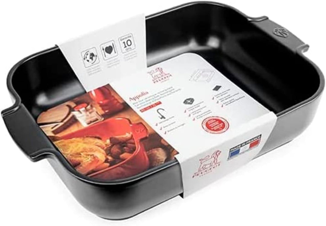 PEUGEOT - Rechteckige Auflaufform aus Keramik - 40 cm x 27,2 cm x 8,3 cm - Fassungsvermögen: 5,2 L -