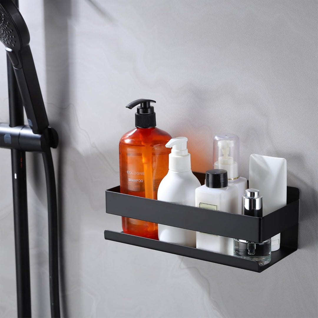 Duschablage ohne Bohren - 2 Stück rostfreie Badezimmer Organizer, Badregal Ohne Bohren Shampoo Halte