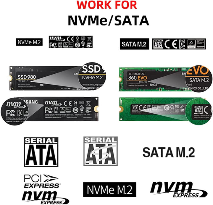 cablecc Oculink SFF-8612 8611 auf U.2 Kit M-Key auf NVME PCIe SSD und NGFF auf SATA Adapter für Main
