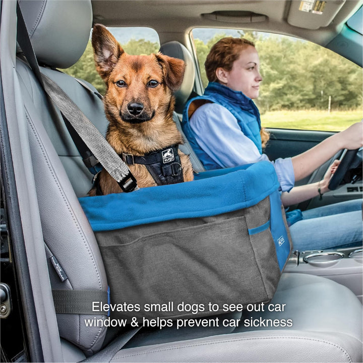 Kurgo Skybox Sitzerhöhung Auto für Hunde & Haustiere, Hunde Autositz, inkl. Hunde Anschnallgurt Auto