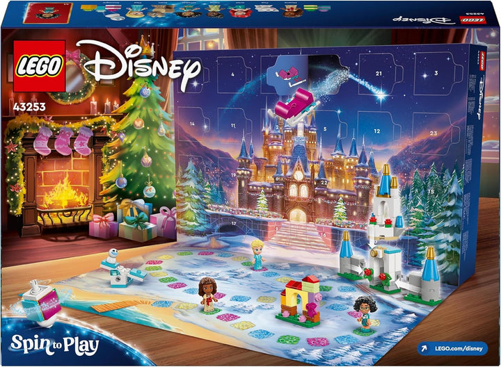 LEGO │ Disney Princess Adventskalender 2024, Bauspielzeug mit 5 Mikro-Spielfiguren, Adventsbauset fü