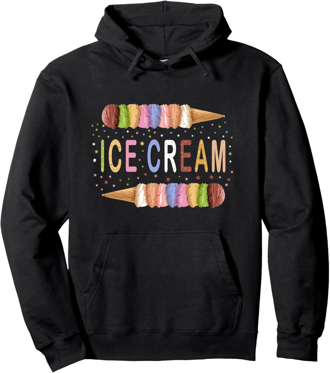 Ice Cream T shirt Birthday Decorations Gift Ice Cream Maker Pullover Hoodie