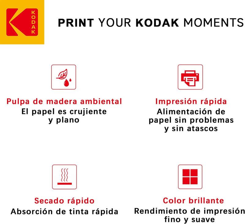 KODAK Premium Inkjet 200gsm A4 Hochglänzend Fotopapier DIN, 210MM*297MM,200 g/m², 50 Blatt, Fotokart