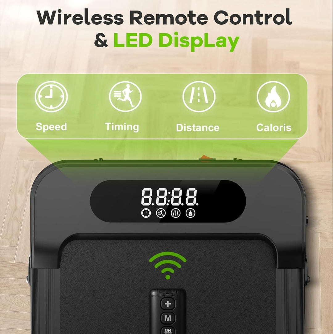HomeFitnessCode Walking Pad für Zuhause mit Neigung - Laufband Laufpad Steigung Klein Walkpad Untert