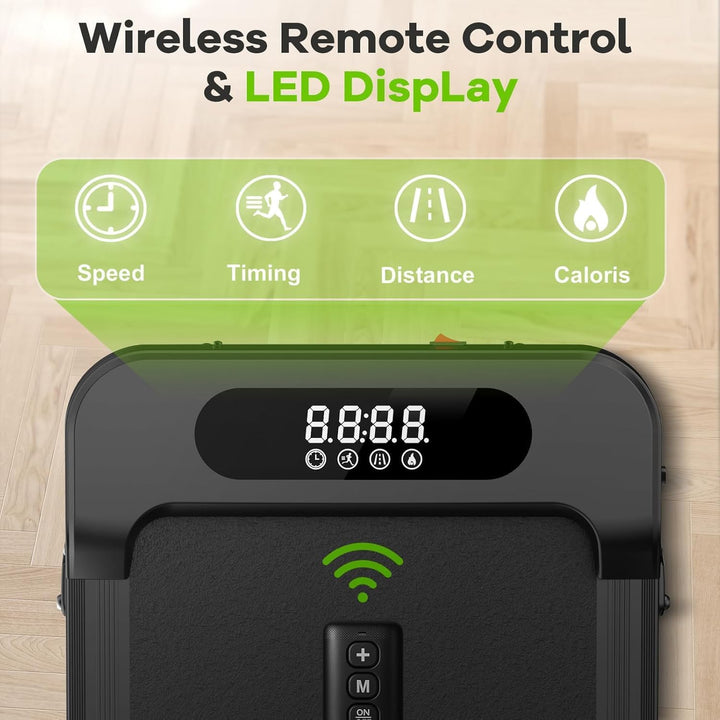 HomeFitnessCode Walking Pad für Zuhause mit Neigung - Laufband Laufpad Steigung Klein Walkpad Untert