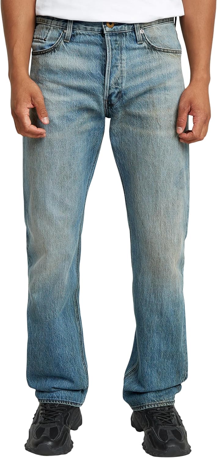 G-Star RAW Herren Dakota Regular Straight Jeans 30W / 30L Blau (Vintage Gold Digger D23691-d788-h117