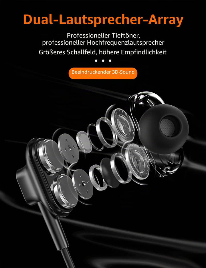 MAS CARNEY BI2 Bluetooth Kopfhörer In Ear (1 Kopfhörer), 1 Kopfh&amp;