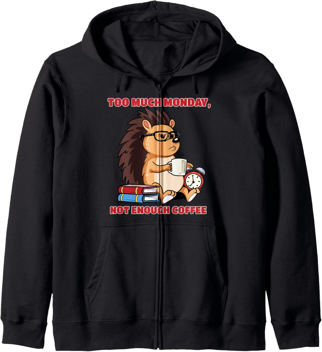 Igel und Kaffee Geschenk Kapuzenjacke