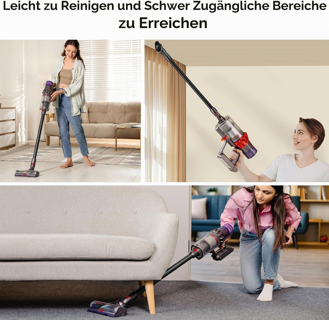 Verlängerungsrohr kompatibel mit Dyson V7 V8 V10 V11 V15 - Ersatz Teleskop-Saugrohr für Dyson, Starr