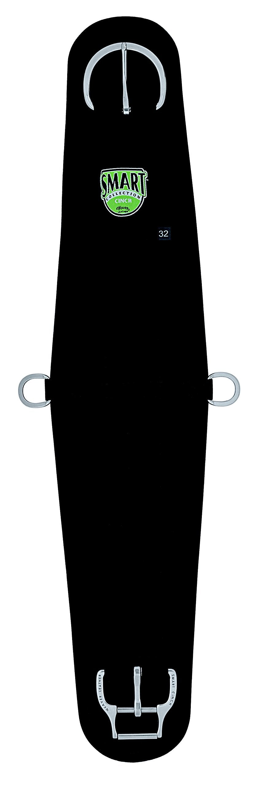 Weaver Leather Neopren Smart Cinch mit Roll Snug Cinch Schnalle 30 Seil Schwarz, 30 Seil Schwarz