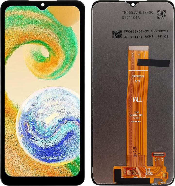 SwarKing LCD Display kompatibel mit Samsung Galaxy A04s SM-A047 Touch Screen Digitizer（Schwarz ohne