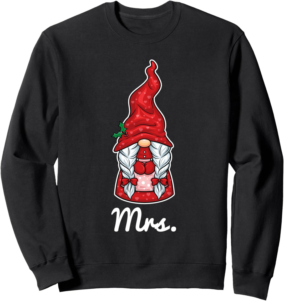 Weihnachtszwerge Frau Paar Matching Outfit Sweatshirt