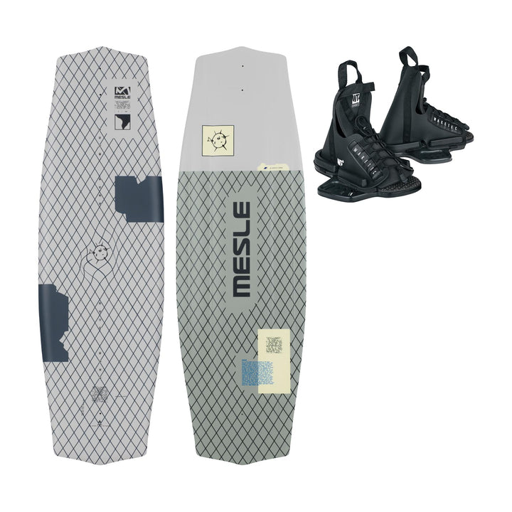 Mesle Wakeboard-Set Liberty 128 cm mit Onset Bindung Junior, Package für Kinder/Jugend, Board für An