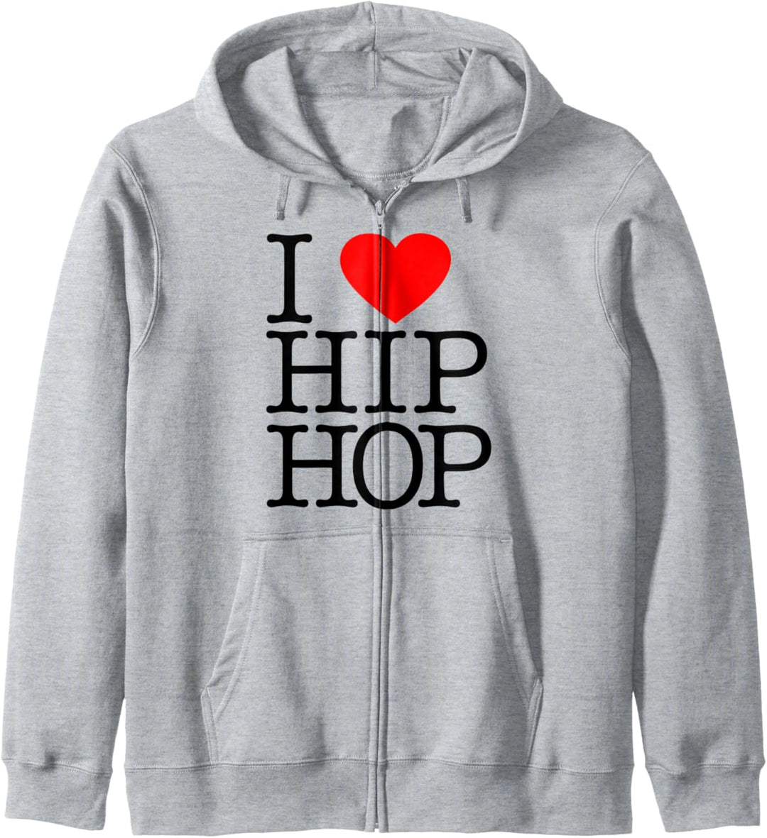 I Love Hip Hop (Heart) - Rap and Hip Hop Fan Kapuzenjacke