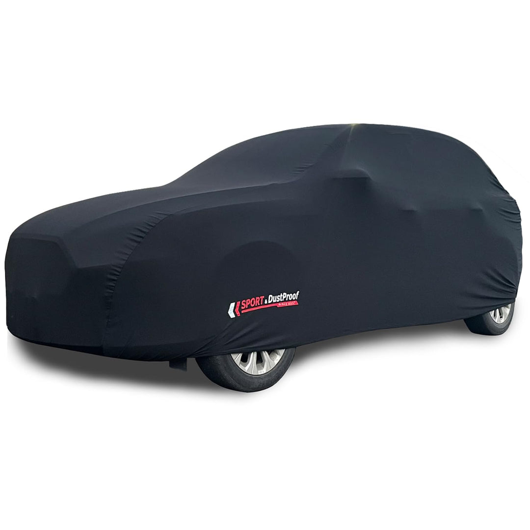 Autoabdeckung Indoor Stretch Auto Abdeckplane, Weiches Innenfutter, Atmungsaktiv, Staubdicht, Autopl