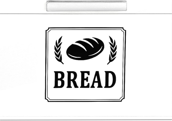 Relaxdays Brotkasten, Brotbox mit Deckel &amp; Griff, HBT: 16,5x30x19 cm, Brot aufbewahren, Brotkiste Re