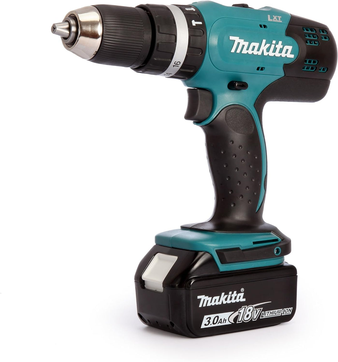Perceuse à percussion MAKITA sans fil 18 V 2 batteries 3 Ah 13 mm et coffret - DHP453SFE