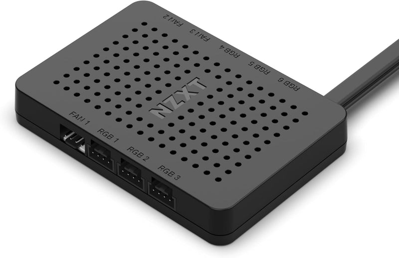 NZXT RGB & Fan Controller - AC-CRFR0-B1-6 RGB-Beleuchtungskanäle - 3 Lüfterkanäle - Anpassung der RG