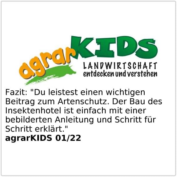 Royal Gardineer Bienenhaus: XXL-Naturholz-Insektenhotel und Nisthilfe Grand Hotel, 28 x 50 cm (Luxus