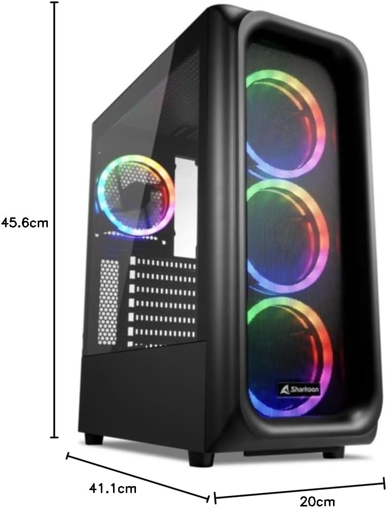 Sharkoon TK5M RGB, Gaming PC Gehäuse