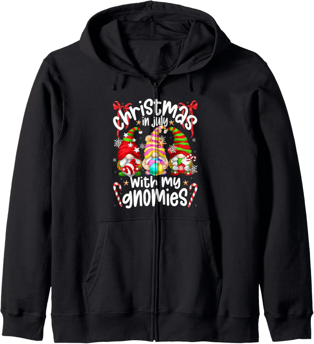 Christmas In Juli Summer Vacation Hanging With My Gnomies Kapuzenjacke