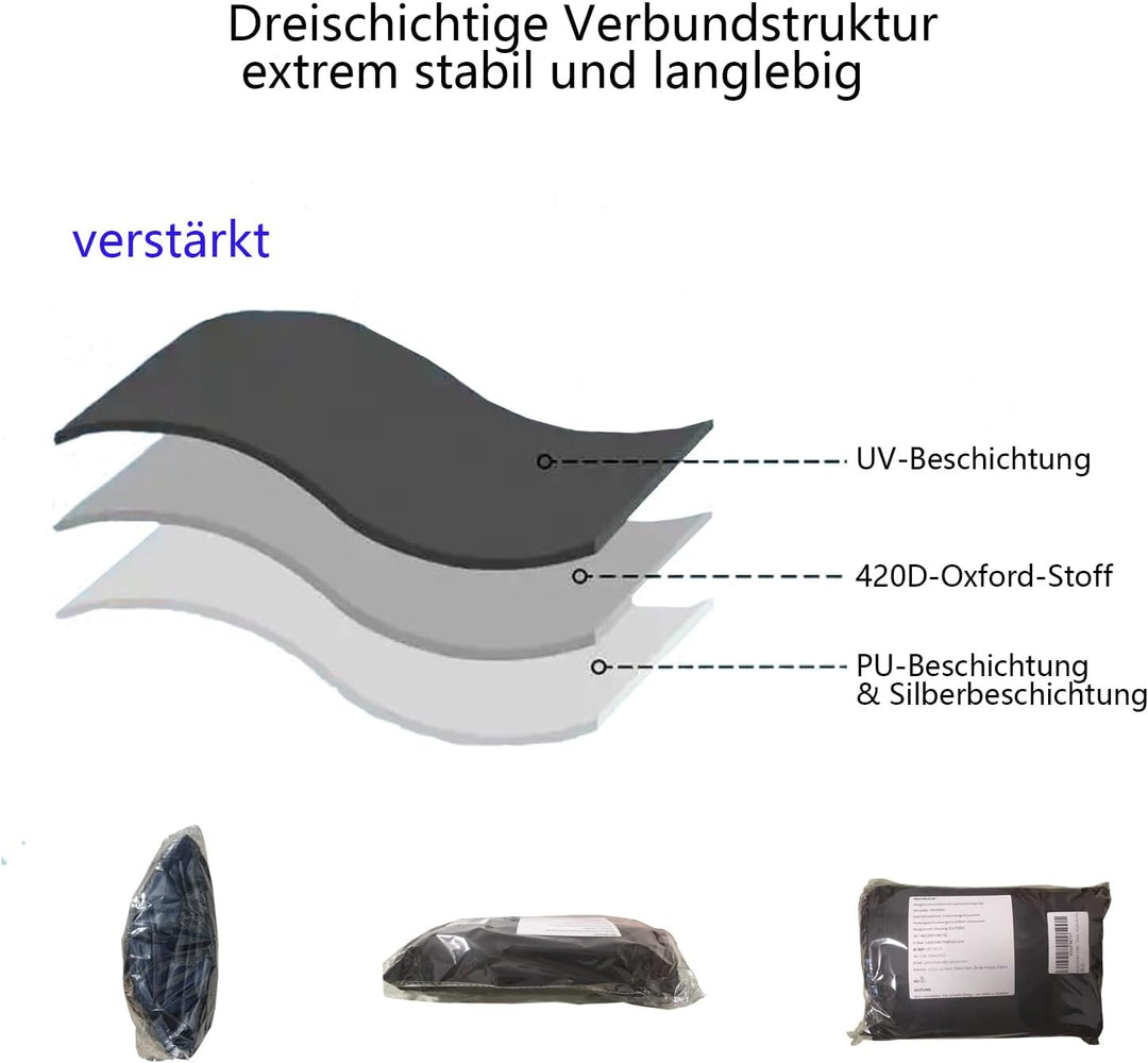 IBC Tank Abdeckung 1000L mit Sichtfenster Schwarz wasserdicht IBC Tank Plane Schutzhülle für Regenwa