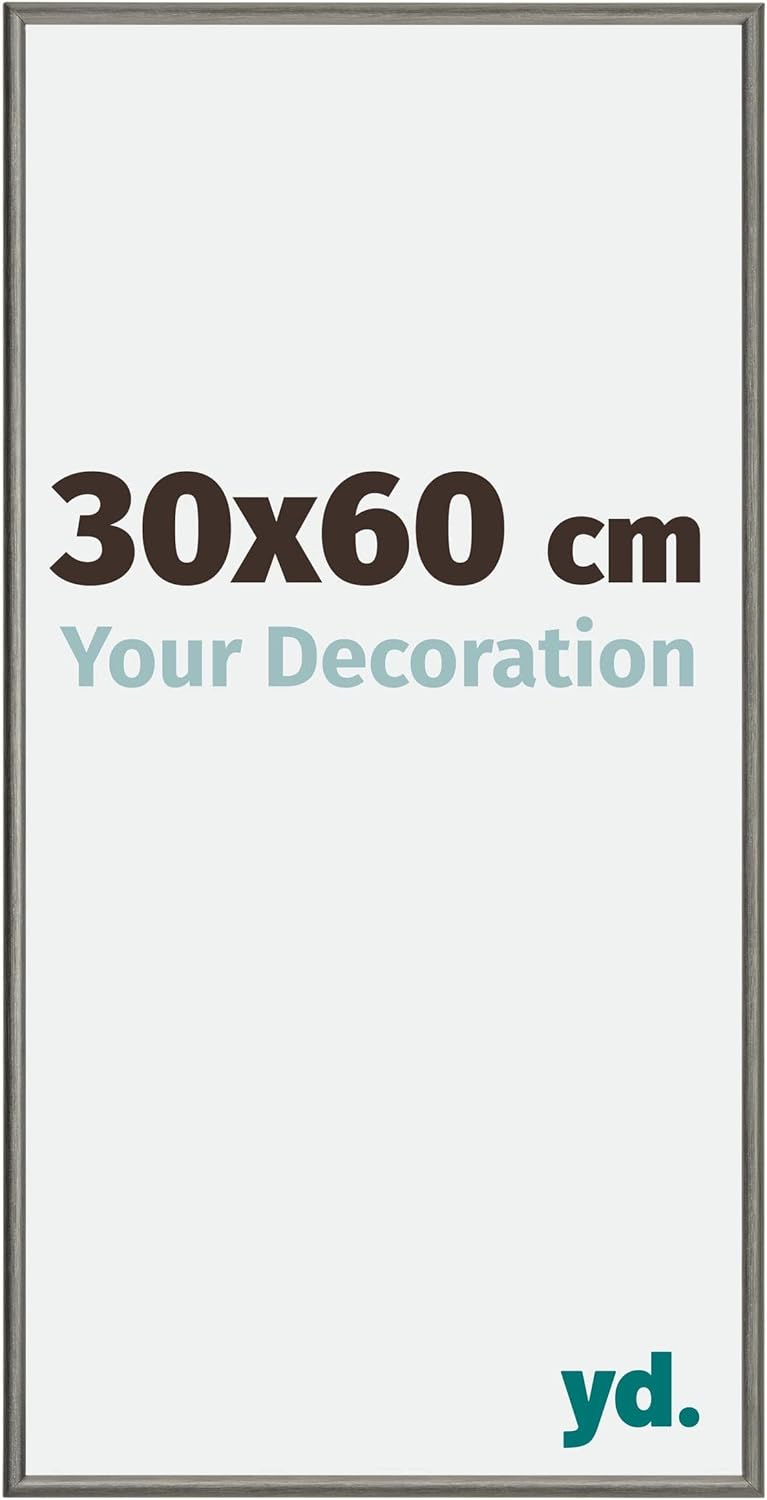 yd. Your Decoration - Bilderrahmen 30x60 cm - Bilderrahmen aus Aluminium mit Acrylglas - Antireflex