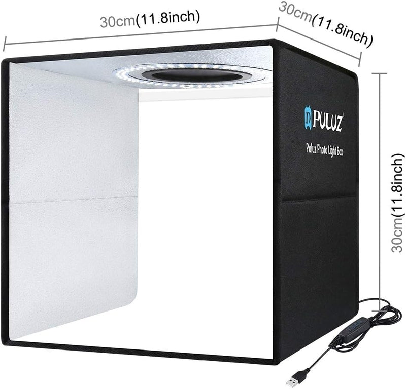PULUZ 30cm Fotostudio lichtzelt Fotobox Photo Studio Box Fotozelt fotografiere Light Box mit 112 LED