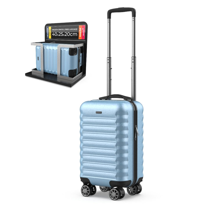 NUMADA - Reisekoffer Kabine 40 x 25 x 20 cm (20 l) Upfly Underseat 16 XXS mit abnehmbaren Rädern, Ka