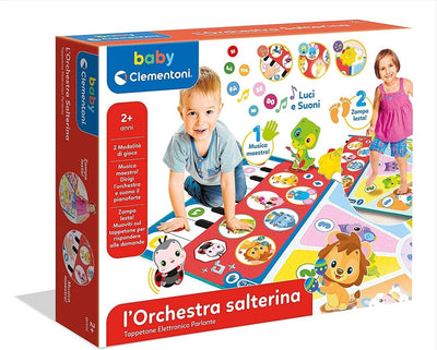 Clementoni 17434 L'Orchestra Salterina Spielteppich für Kinder, Spielmat 2 Jahre +, M