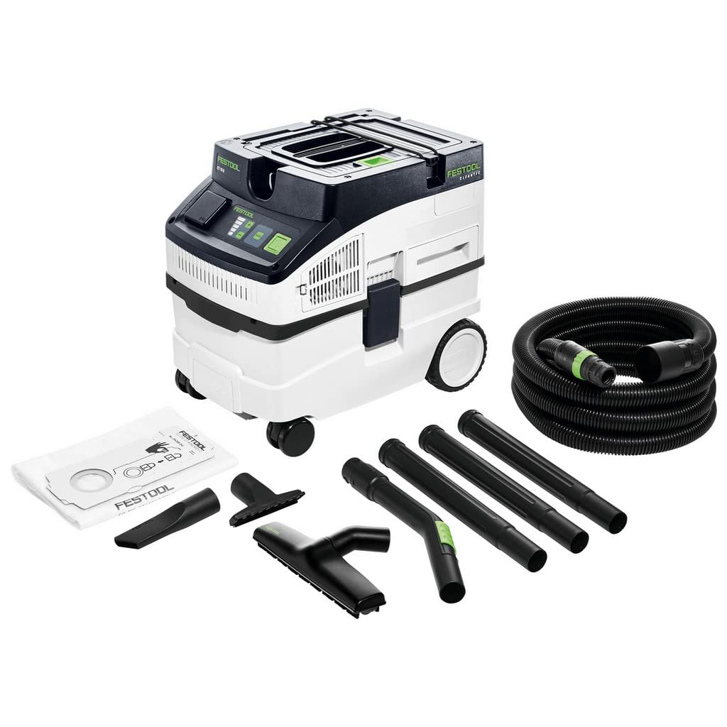 Festool Absaugmobil CT 15 E-Set CLEANTEC (mit Hauptfilter, Saugschlauc, SELFCLEAN Filtersack, Fugend