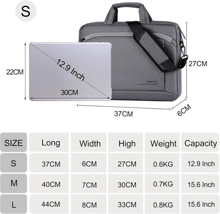 FANDARE Laptoptasche 15,6 Zoll Notebooktasche Herren Damen Aktentasche Umhängetasche Schultertasche
