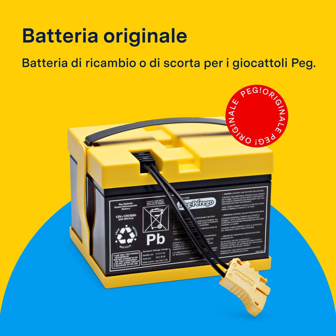 Peg Perego 24 V, 8 Ah.