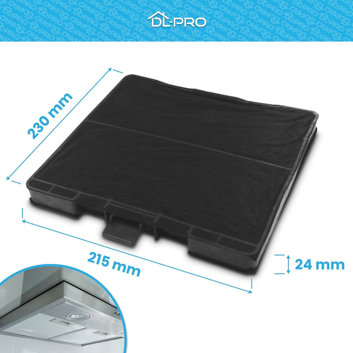 DL-pro Kohlefilter Aktivkohlefilter Filter für Bosch 11026769 DHZ5326 Siemens LZ53251 Neff Z5101X1 D
