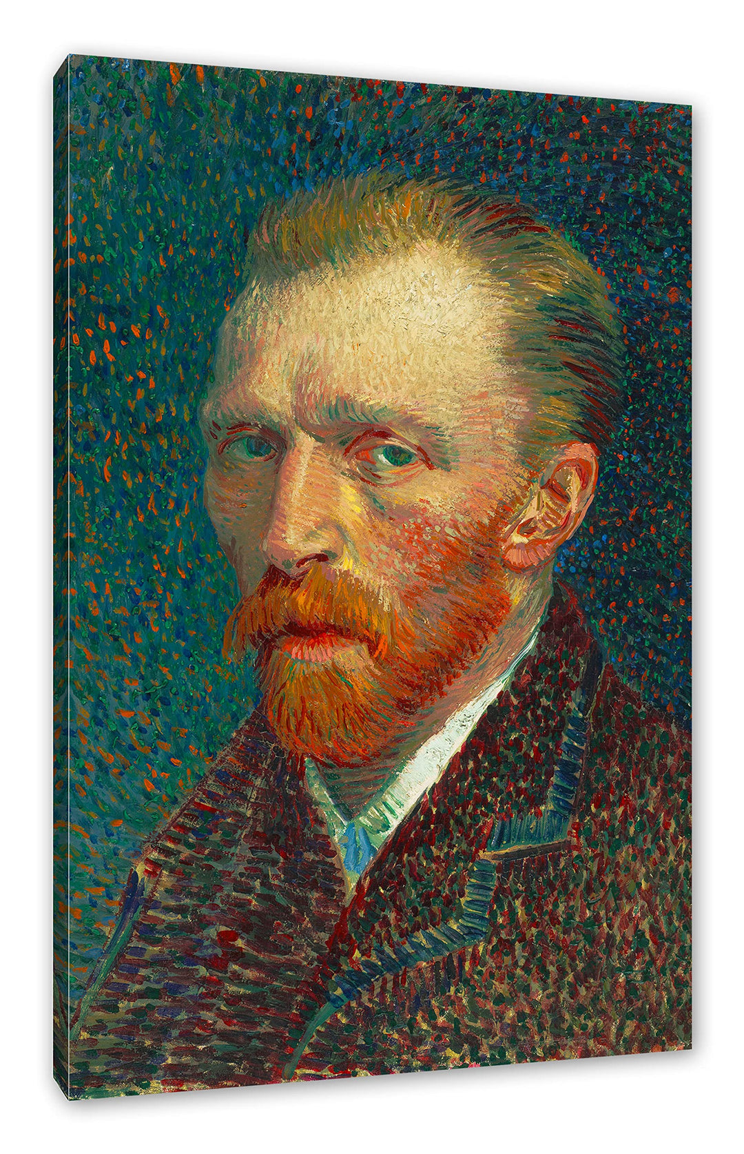 Vincent Van Gogh - Selbstbildnis als Leinwandbild / Grösse: 100x70 cm / Wandbild / Kunstdruck / fert