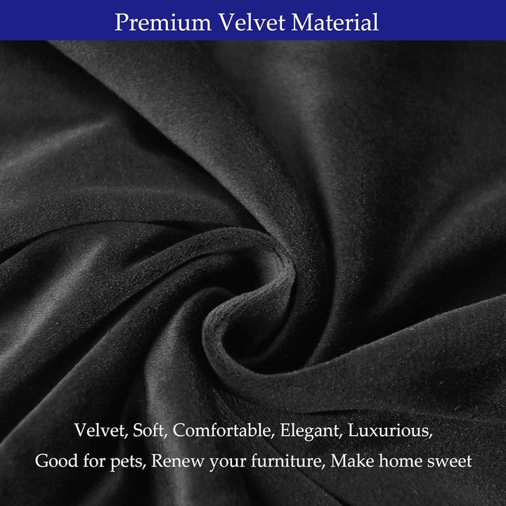 Morwealth 4er 6er Set Stuhlhussen, Stuhlbezug für Esszimmer Waschbar Samt Stretch Stuhl hussen Unive