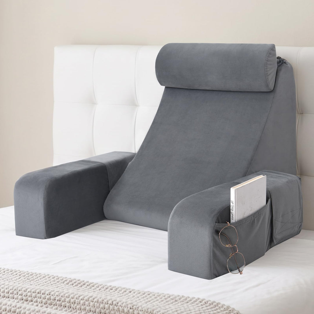 ENITYA Lesekissen zum Sitzen im Bett für Erwachsene, 48,3 cm, Rückenstützkissen zum Sitzen im Bett,