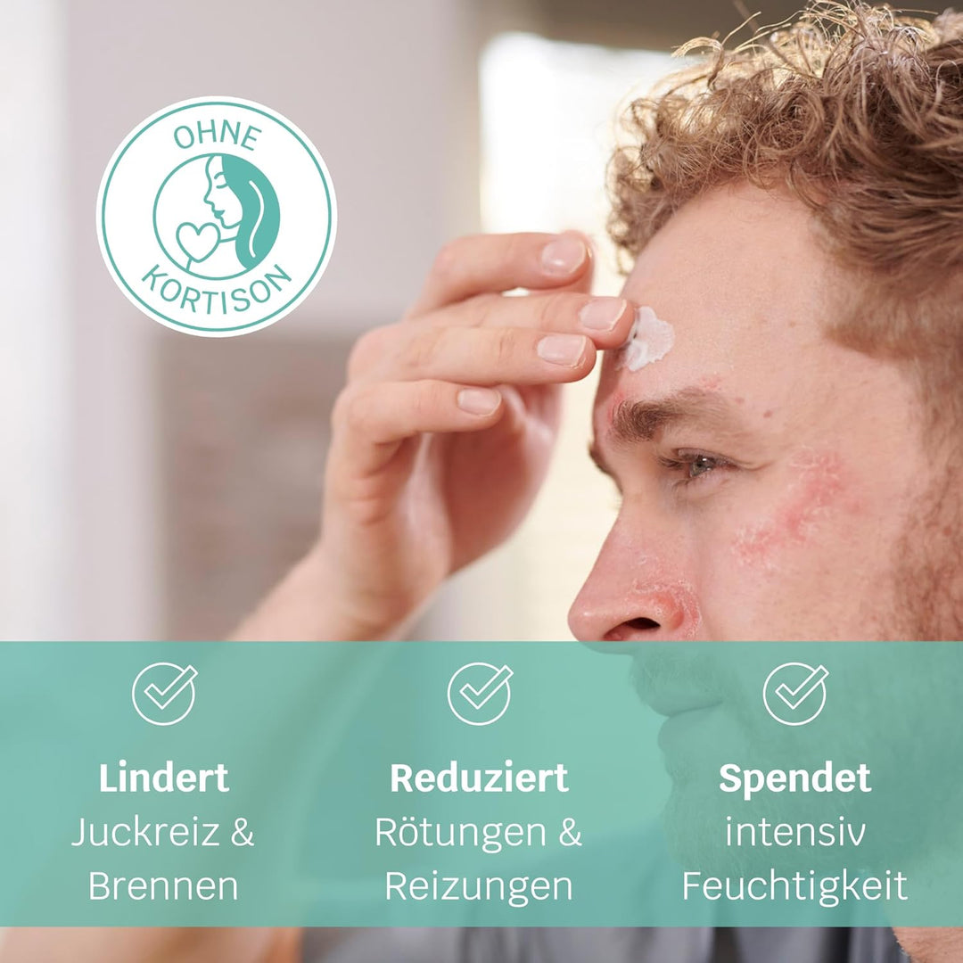 SIRIDERMA Aufbau-Pflegecreme PLUS| Creme für juckende und gereizte Haut bei Neurodermitis und Psoria