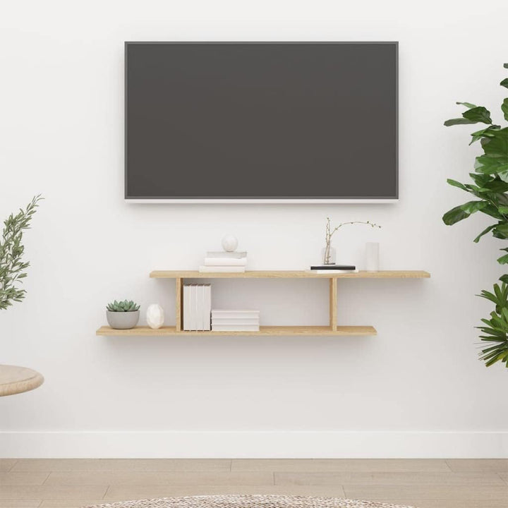 vidaXL TV Wandregal Lowboard Wandboard Schweberegal Hängeregal Dekoregal Freischwebend Regal Bücherr