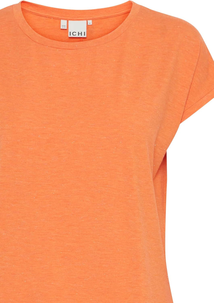 ICHI Damen T-Shirt M 161349/Coral Rose, M 161349/Coral Rose