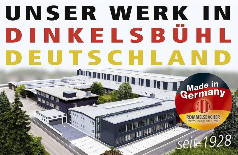 ROMMELSBACHER Automatik Einzelkochplatte AK 2080 - Gehäuse feueremailliert, weiss, Gussheizplatte 18