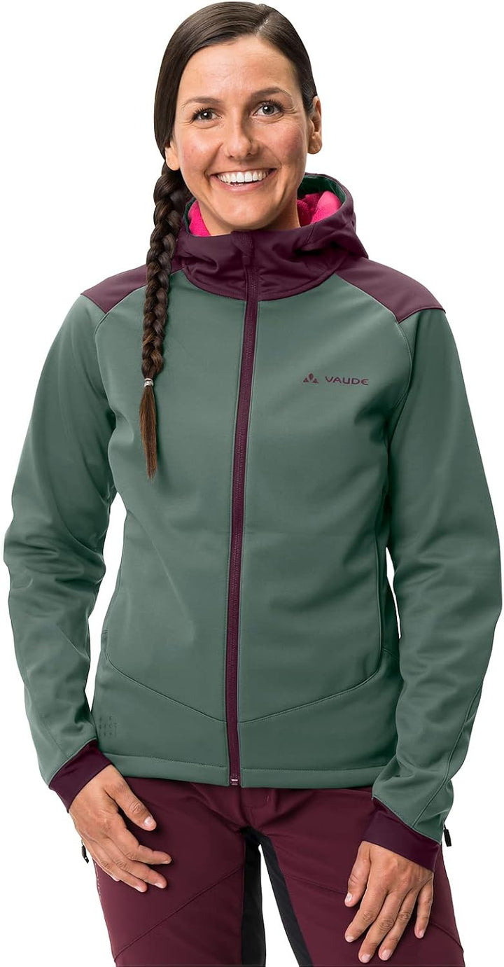 VAUDE Womens Qimsa Softshell Jacket Dusty Forest 36, Dusty Forest 36