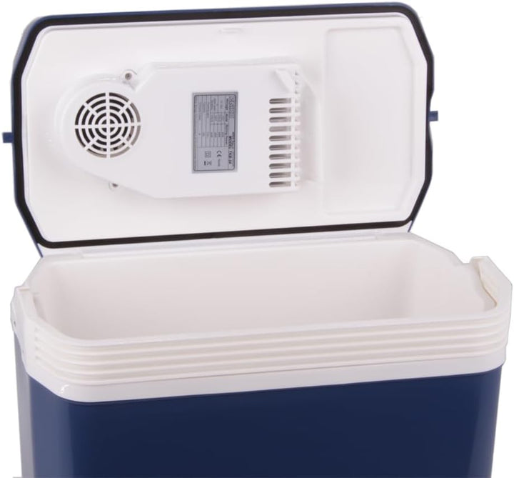 Kühlbox TKB24 tragbarer Kühlschrank 12V/230V – Thermoelektrisch, Warmhaltefunktion, ideal für Auto &